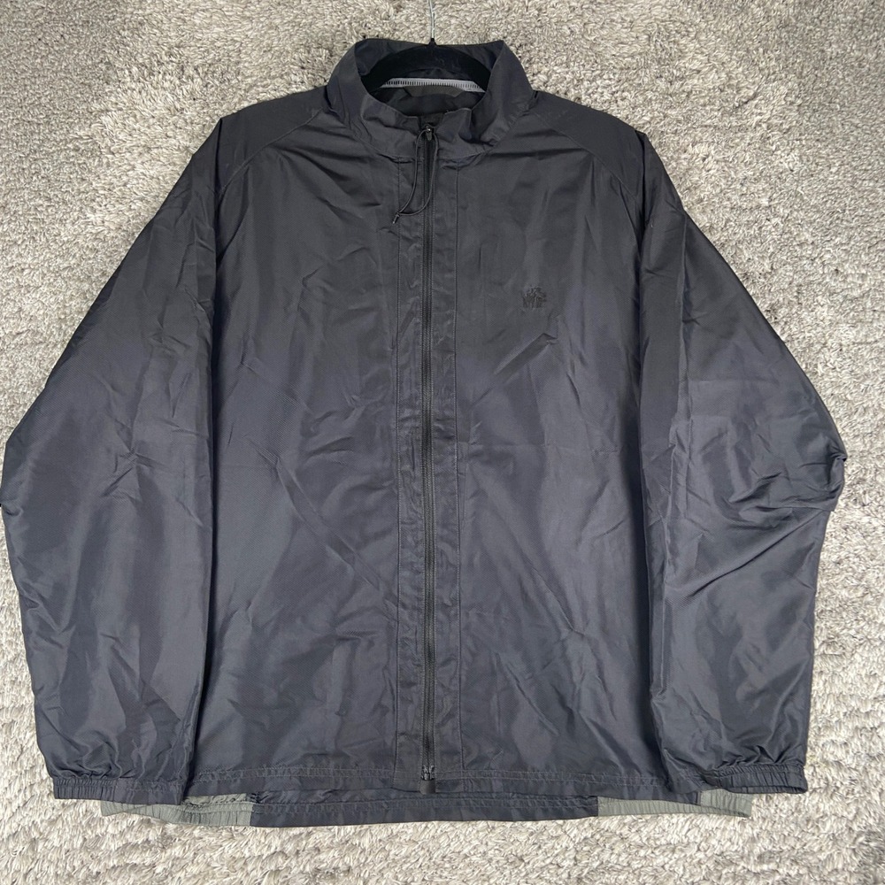 Zero Restriction Tour Series Golf Windbreaker Jacket Mens L Black Performance